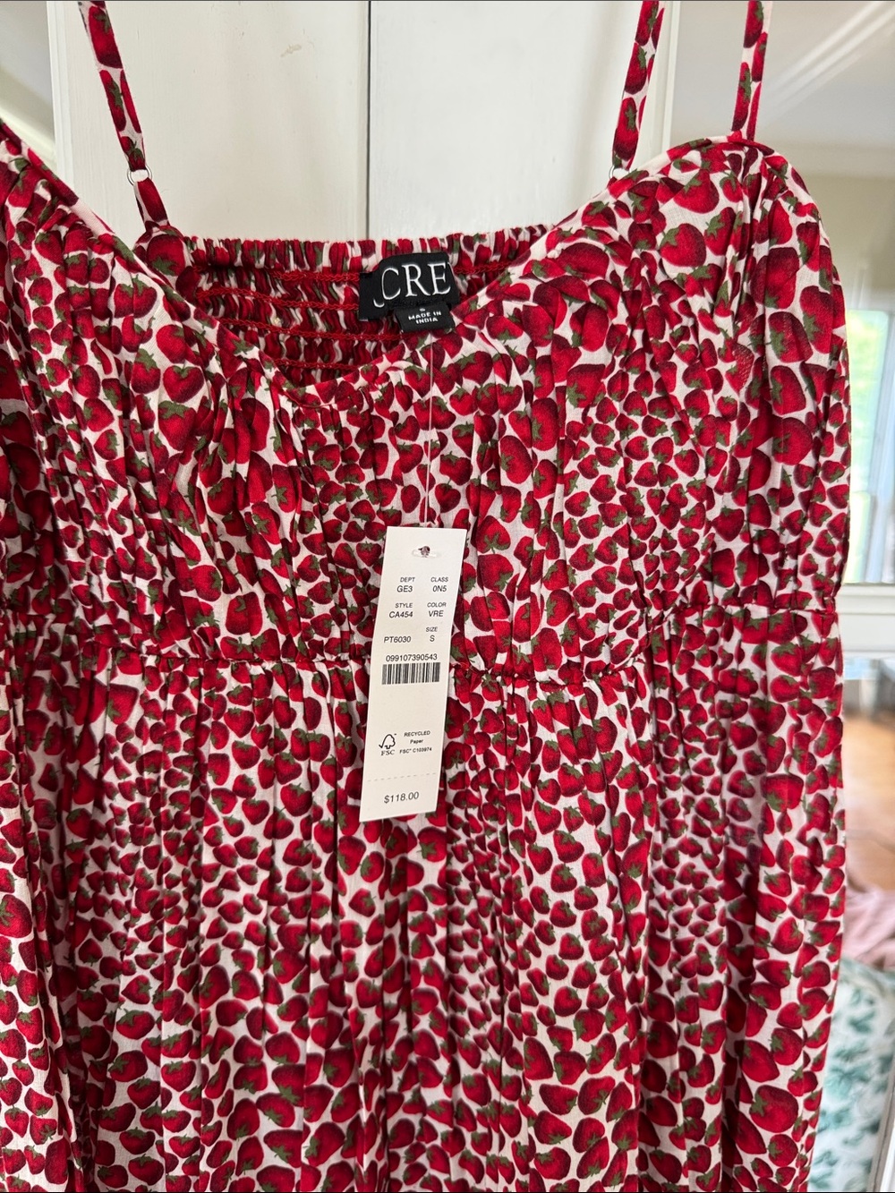 J Crew *Rare* Cotton Voile Printed Midi Sundress - Picture 6 of 13